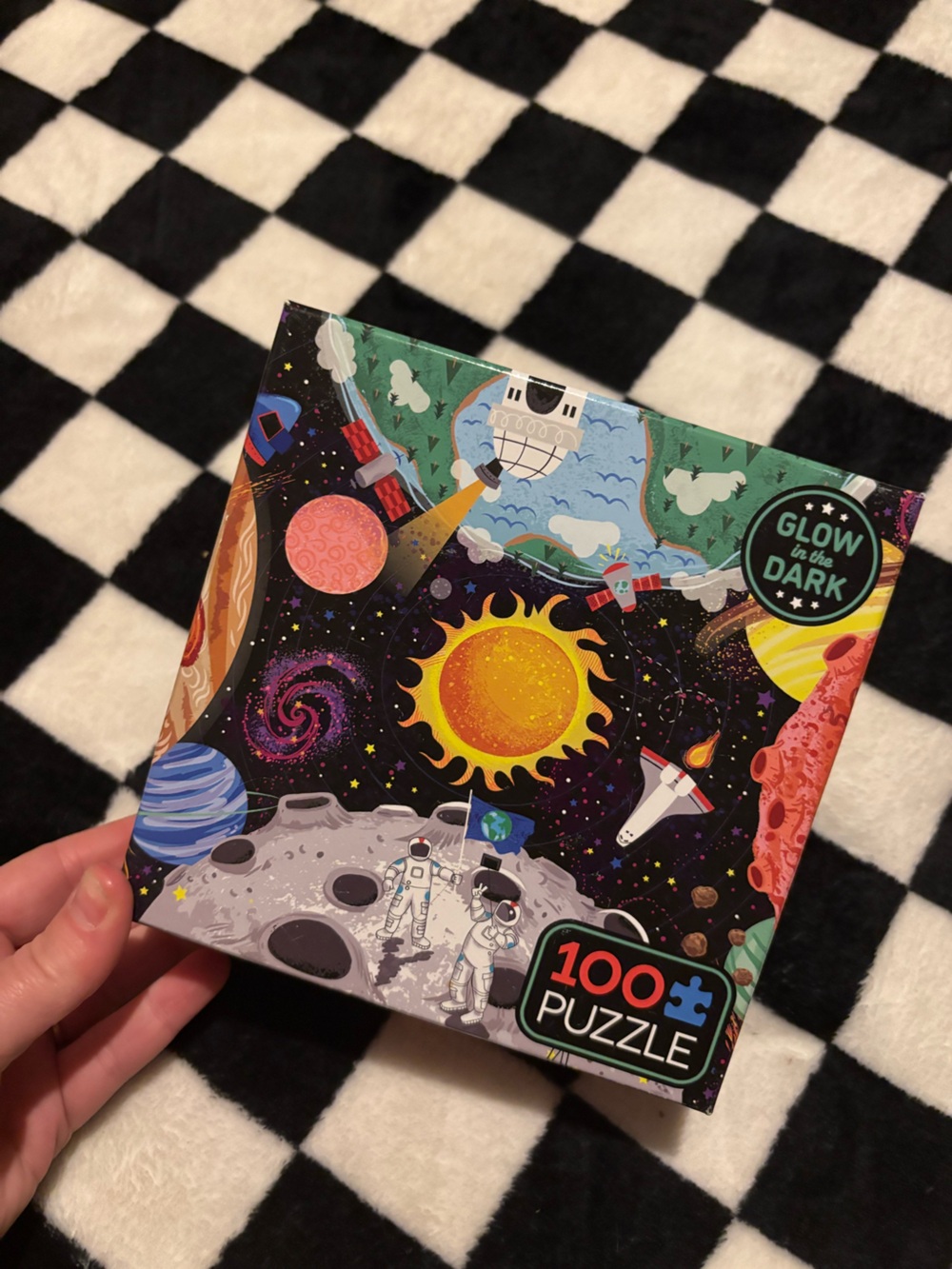 Brand new sealed glow in the dark space puzzle
